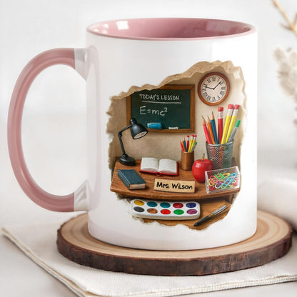 Today’s Lesson E=mc2, Chalkboard And School Supplies