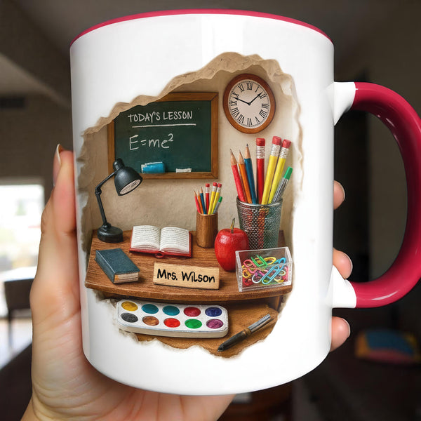 Today’s Lesson E=mc2, Chalkboard And School Supplies