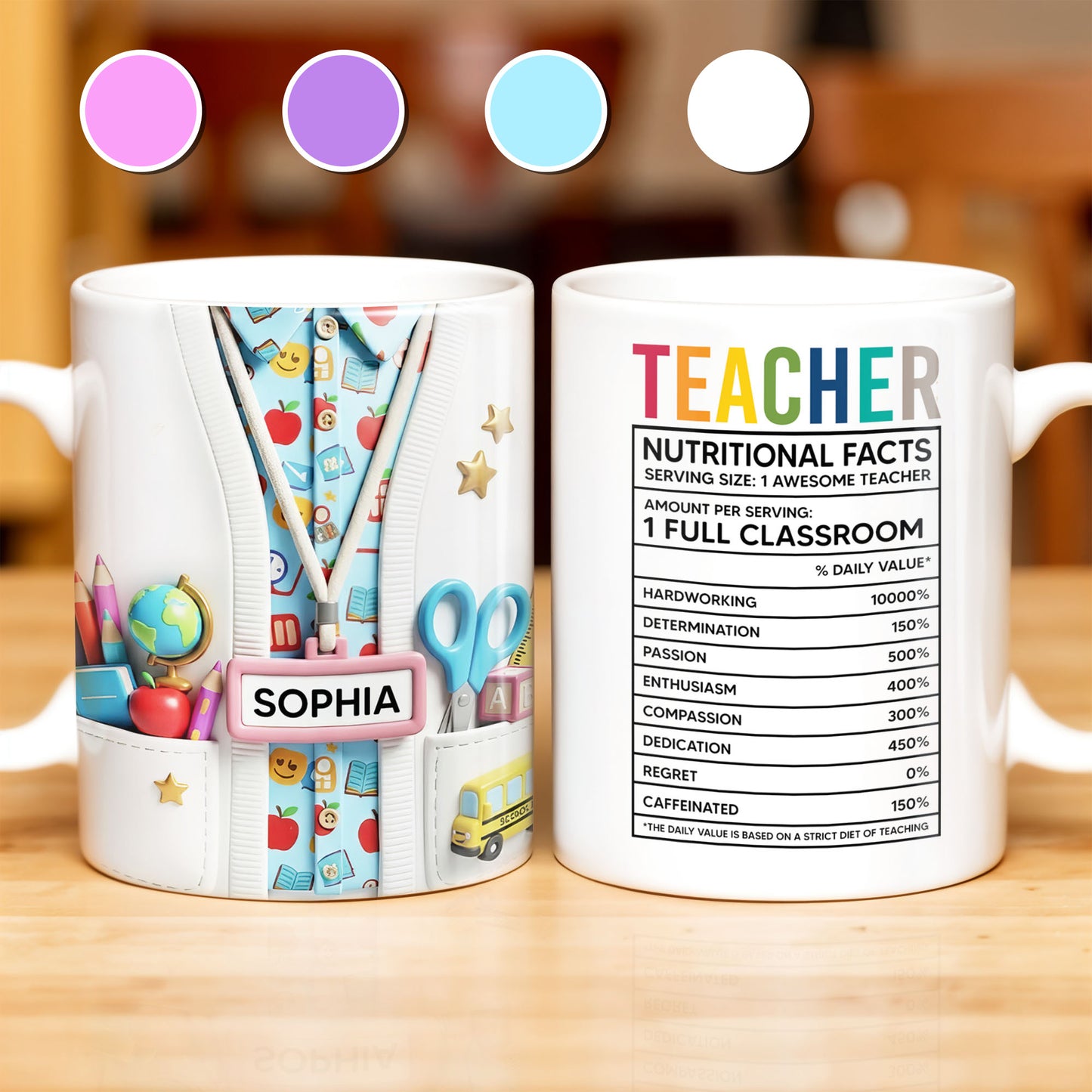 Teacher Nutritional Facts, Classroom Supplies