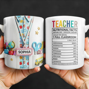 Teacher Nutritional Facts, Classroom Supplies