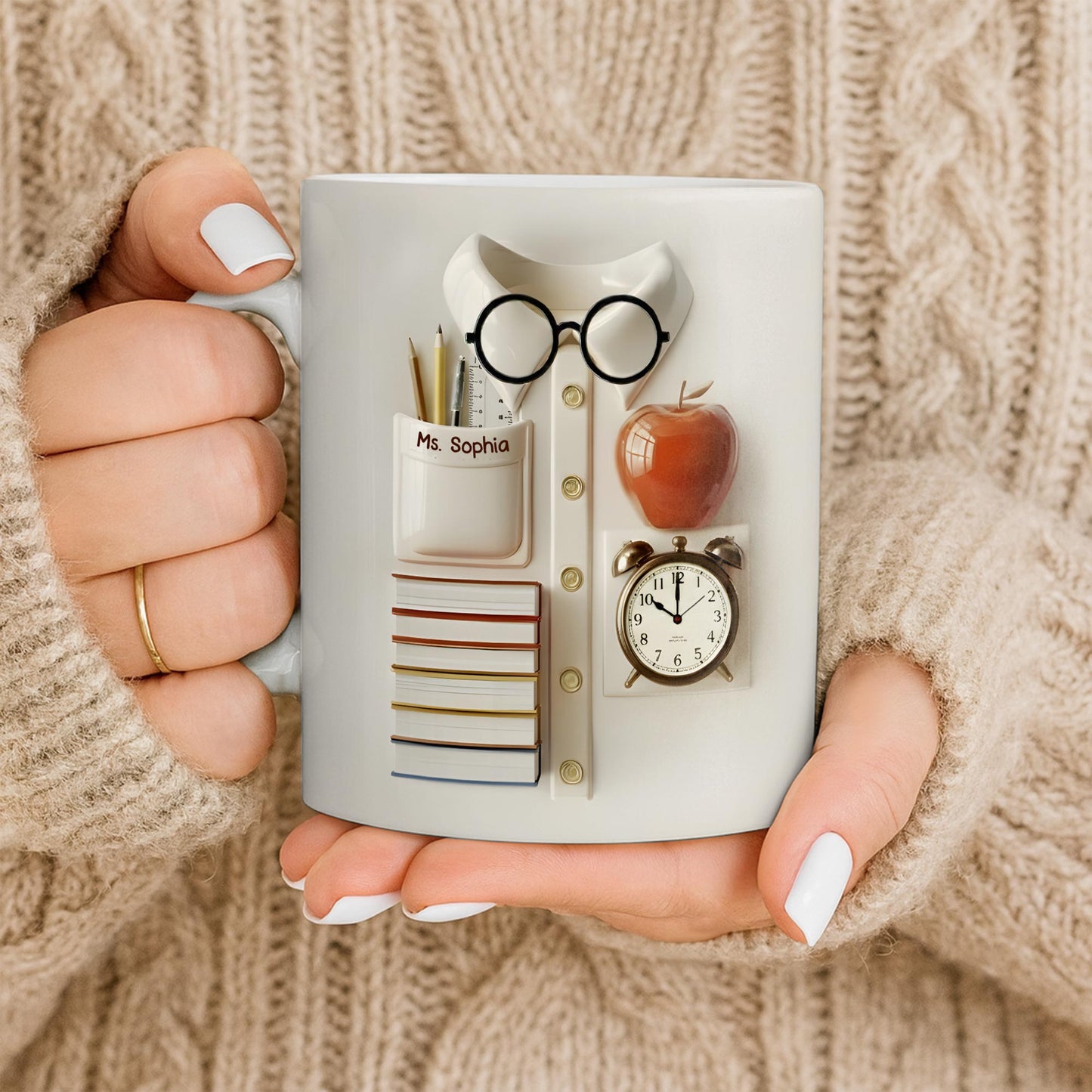 Inspire The Educator Within You - Personalized Custom Coffee Mug - TEACH063_MG