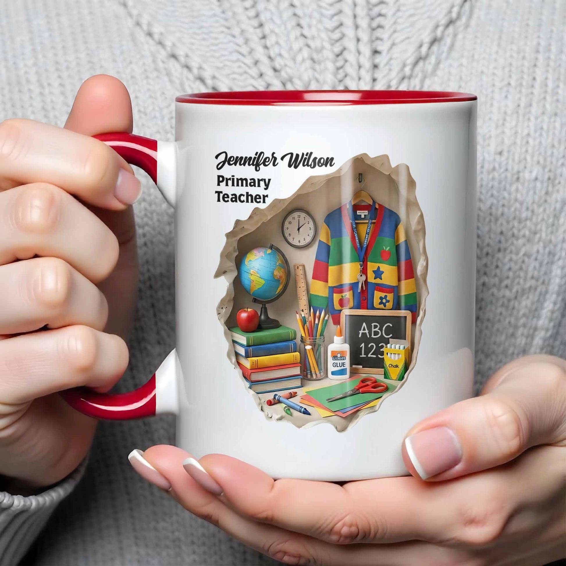 To My Favorite Teacher, Globe And School Supplies