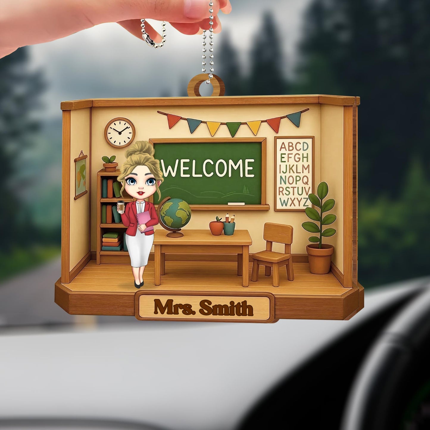 Welcome Teacher's Classroom Hanging Ornament