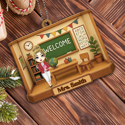 Welcome Teacher's Classroom Hanging Ornament