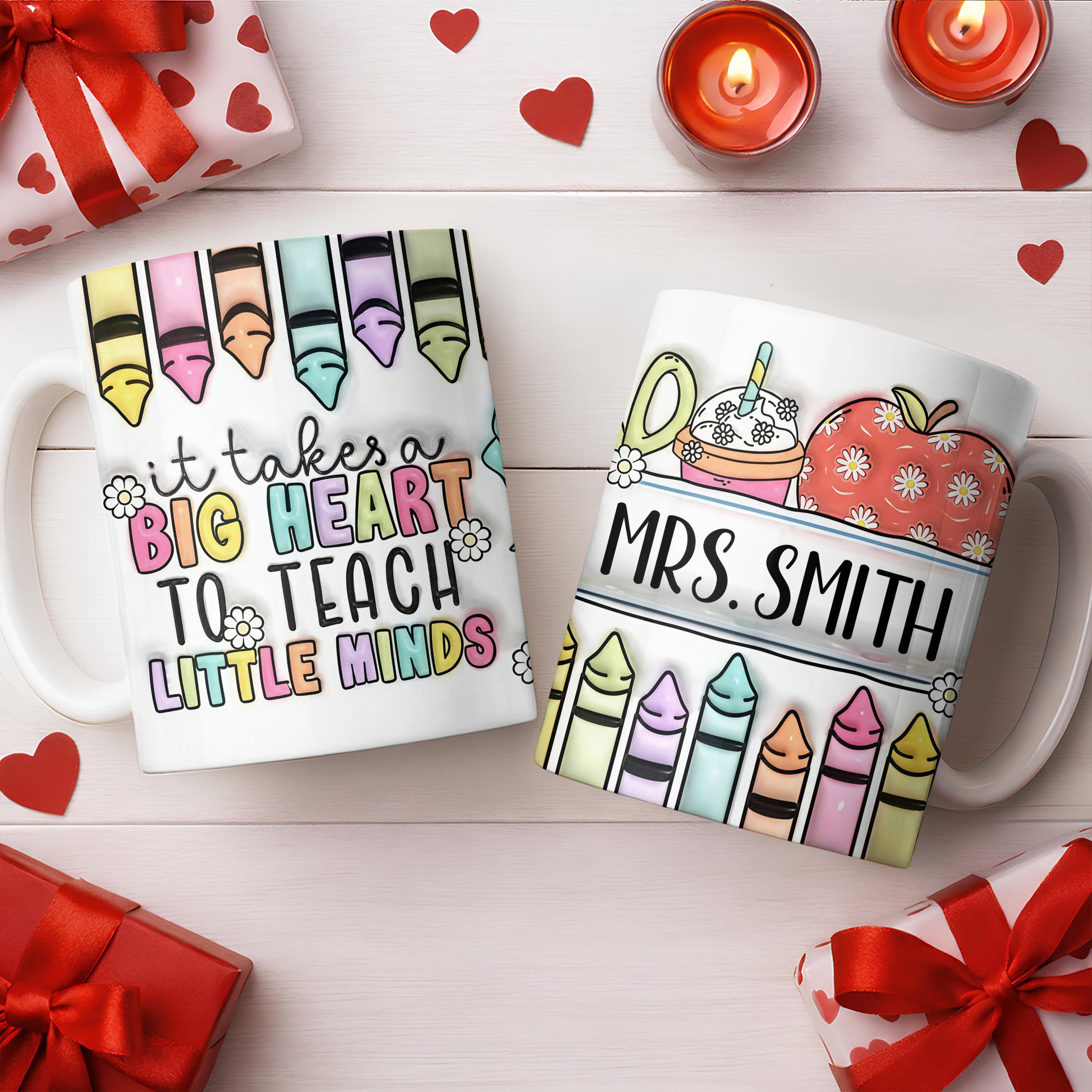 It Takes A Big Heart To Teach Little Minds Mug Design