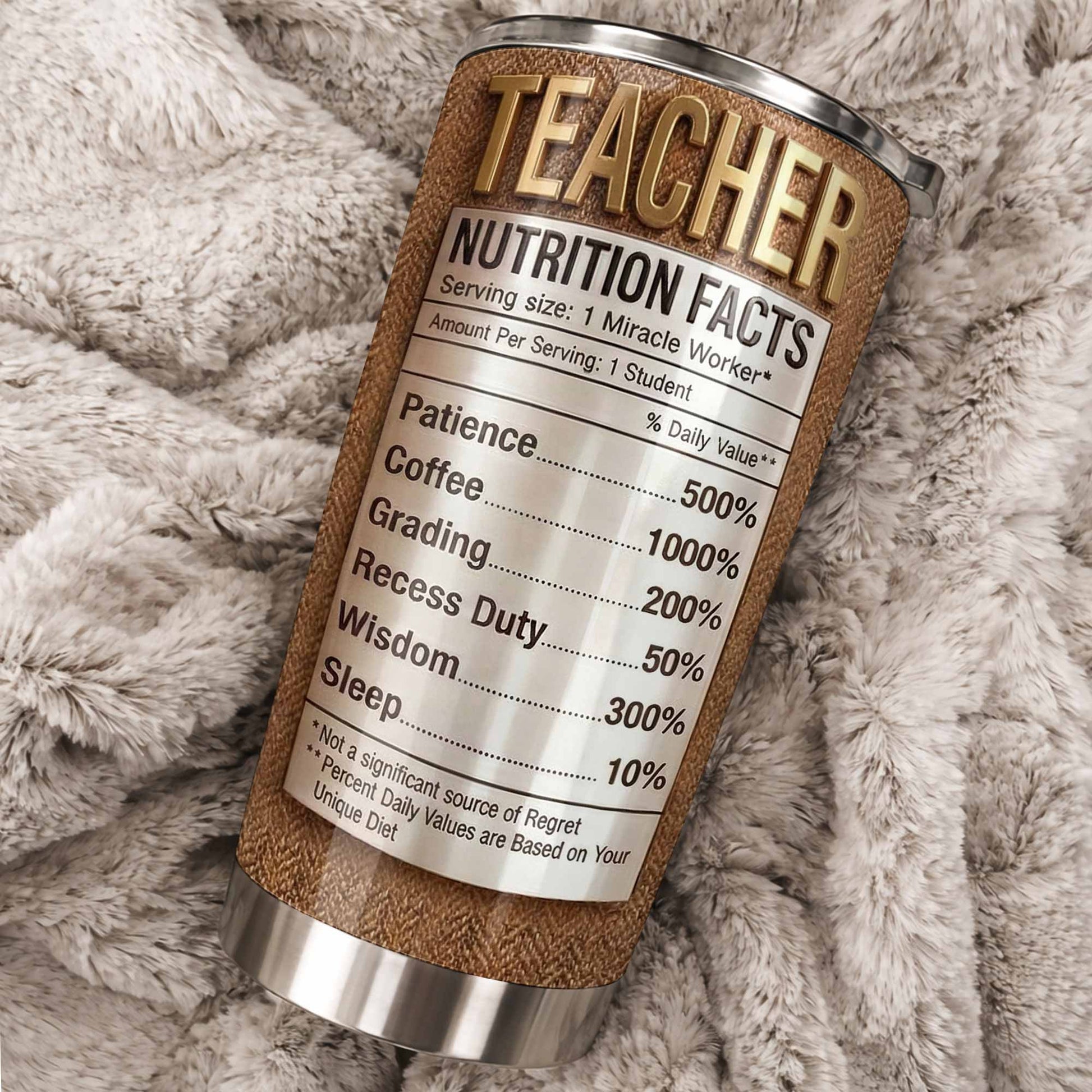 Teacher Nutrition Facts Patience Coffee Wisdom