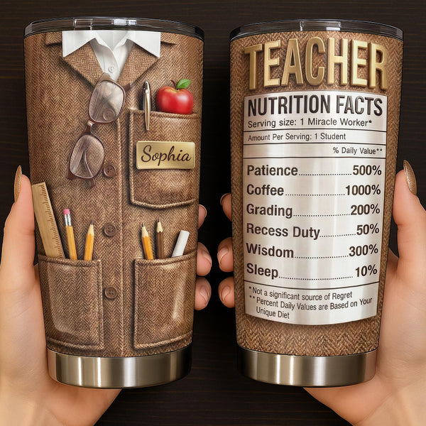 Teacher Nutrition Facts Patience Coffee Wisdom