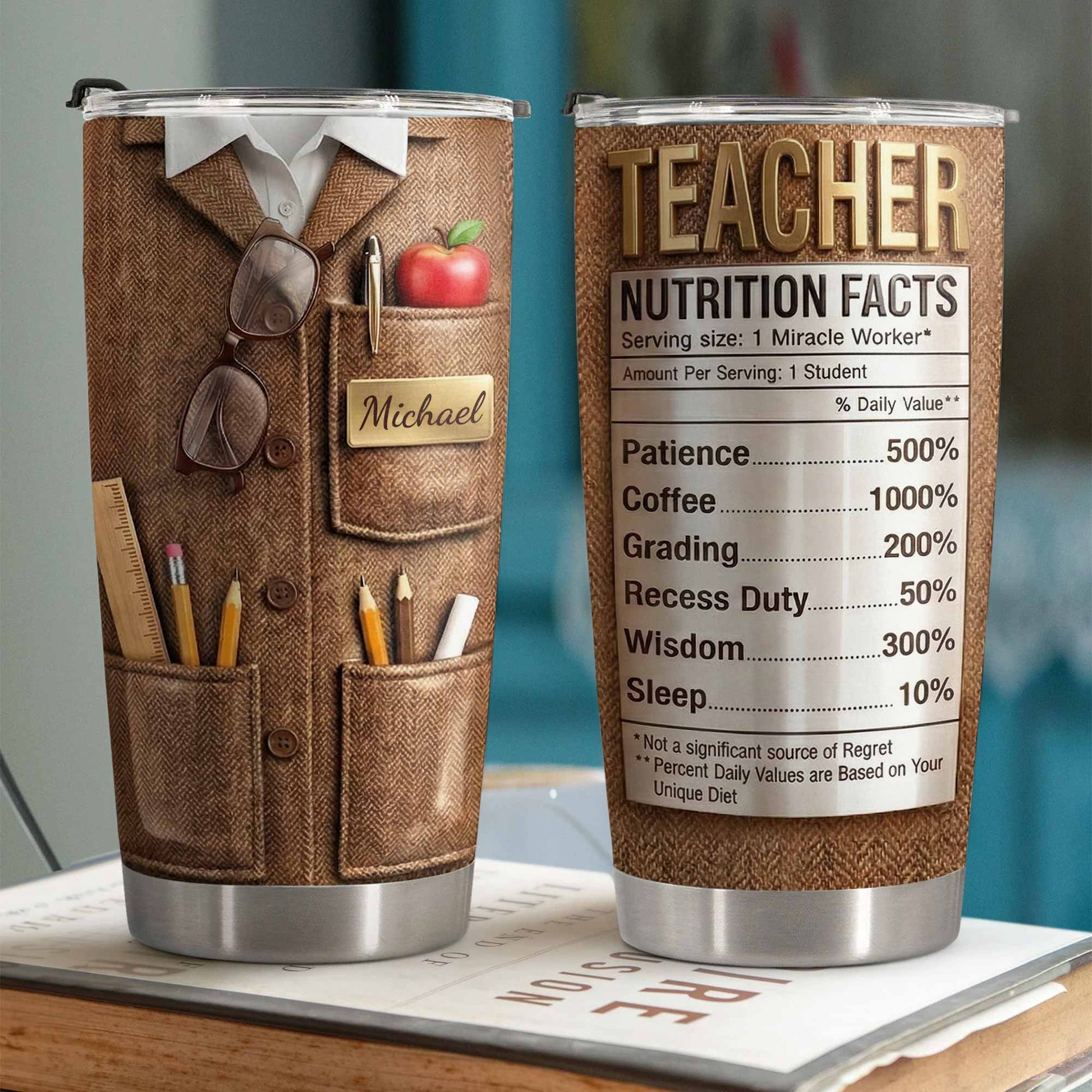Teacher Nutrition Facts Patience Coffee Wisdom