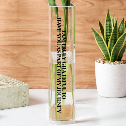 Difference Maker Definition Appreciation Gift Minimalist Design - Personalized Acrylic Book Vase - TEACH283_ABOVA
