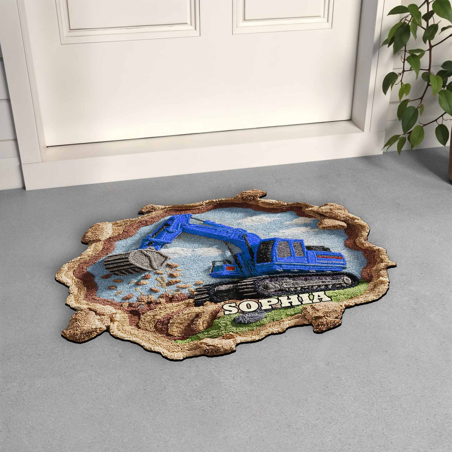 Customizable Excavator Doormat