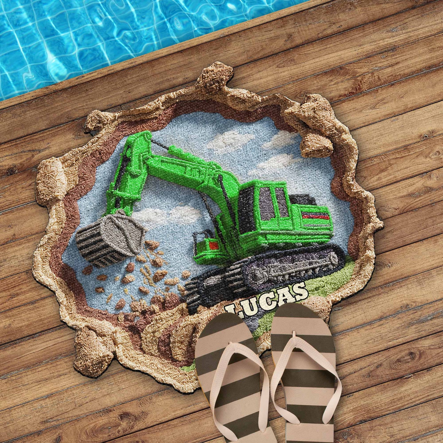 Customizable Excavator Doormat