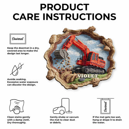 Customizable Excavator Doormat