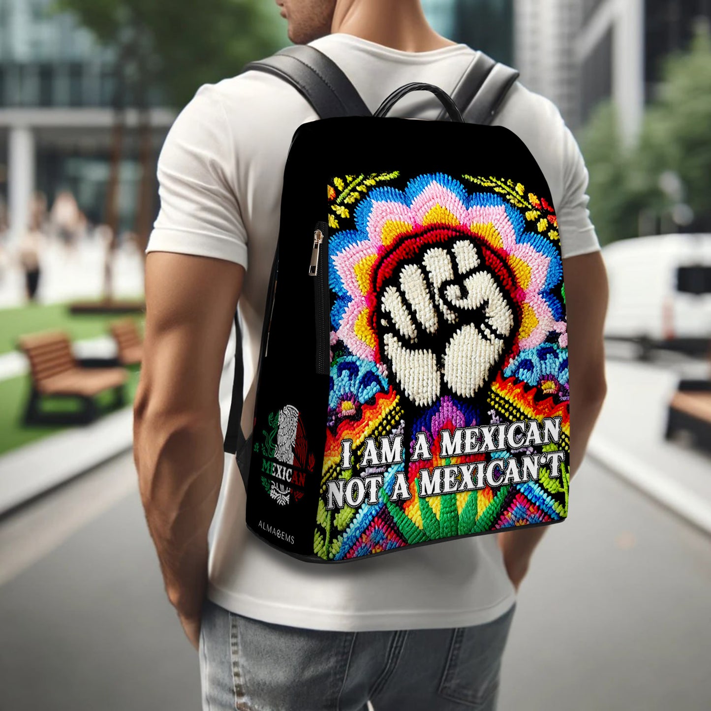 Soy un MexiCan, no un MexiCan't - Mochila de cuero personalizada - ME020_BP