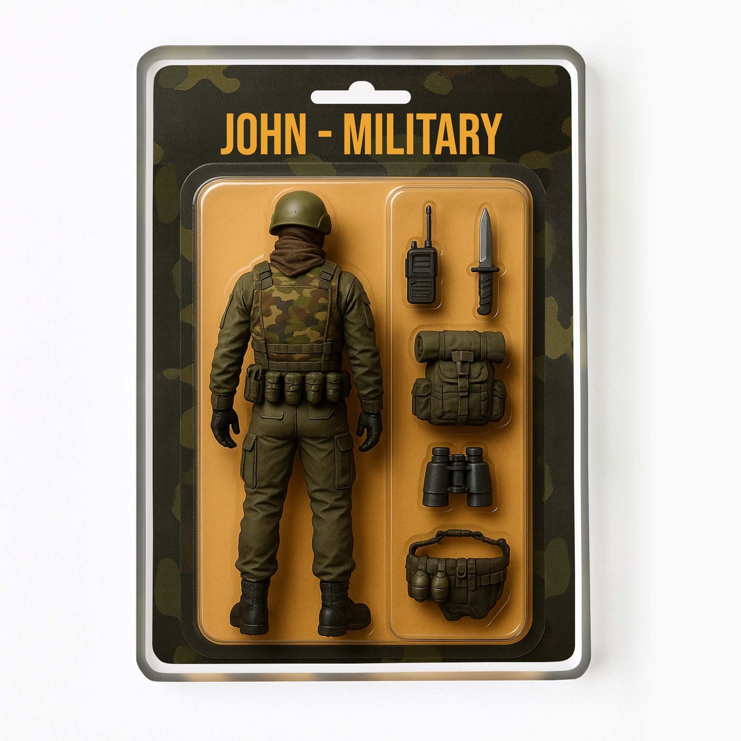 John, Military Action Figure With Accessories