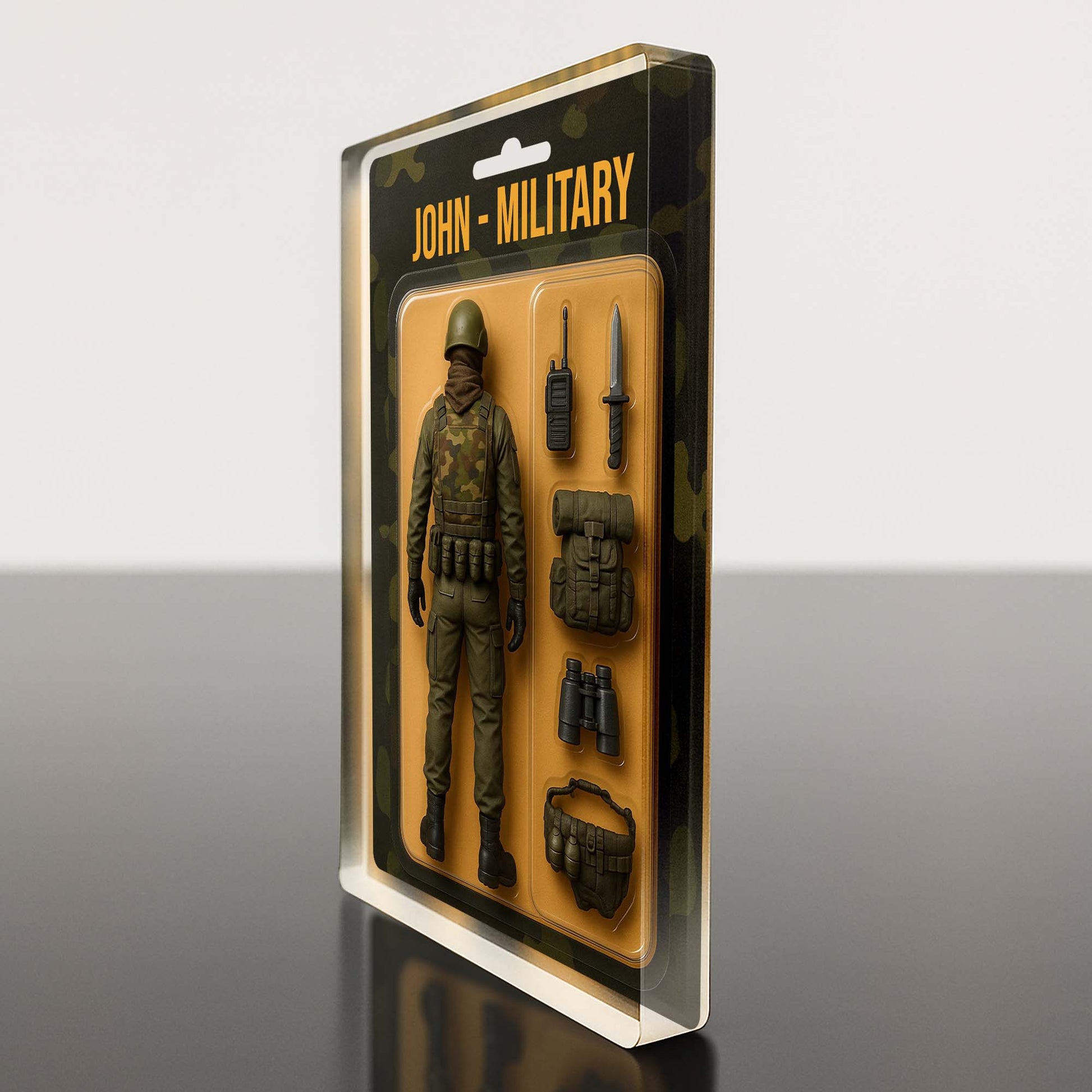 John, Military Action Figure With Accessories