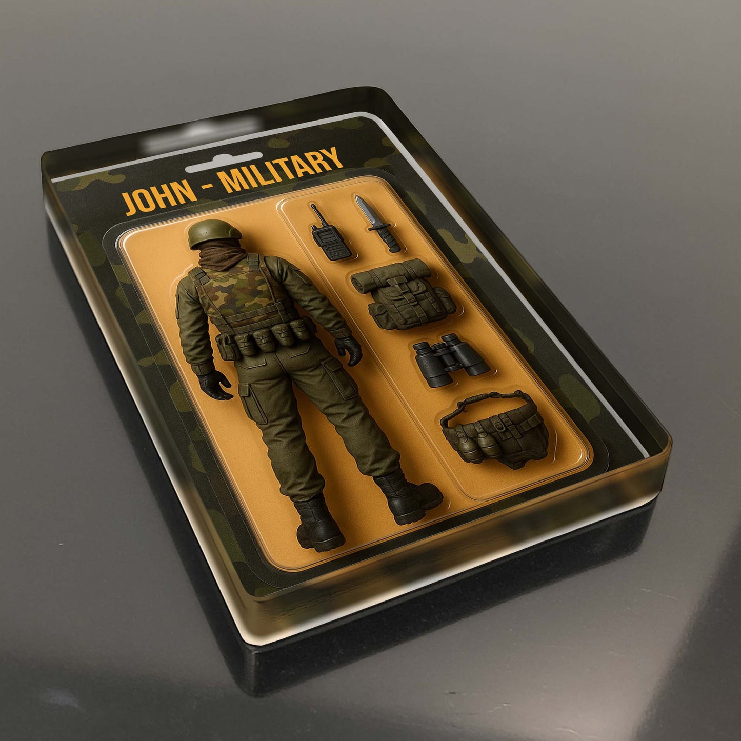 John, Military Action Figure With Accessories