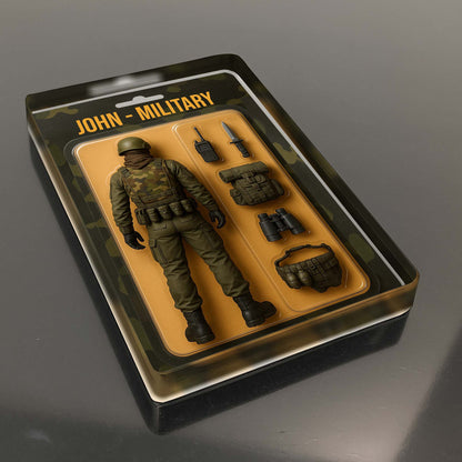John, Military Action Figure With Accessories