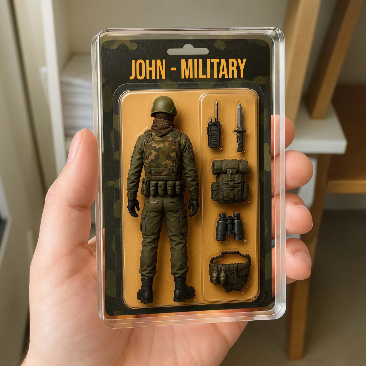 John, Military Action Figure With Accessories