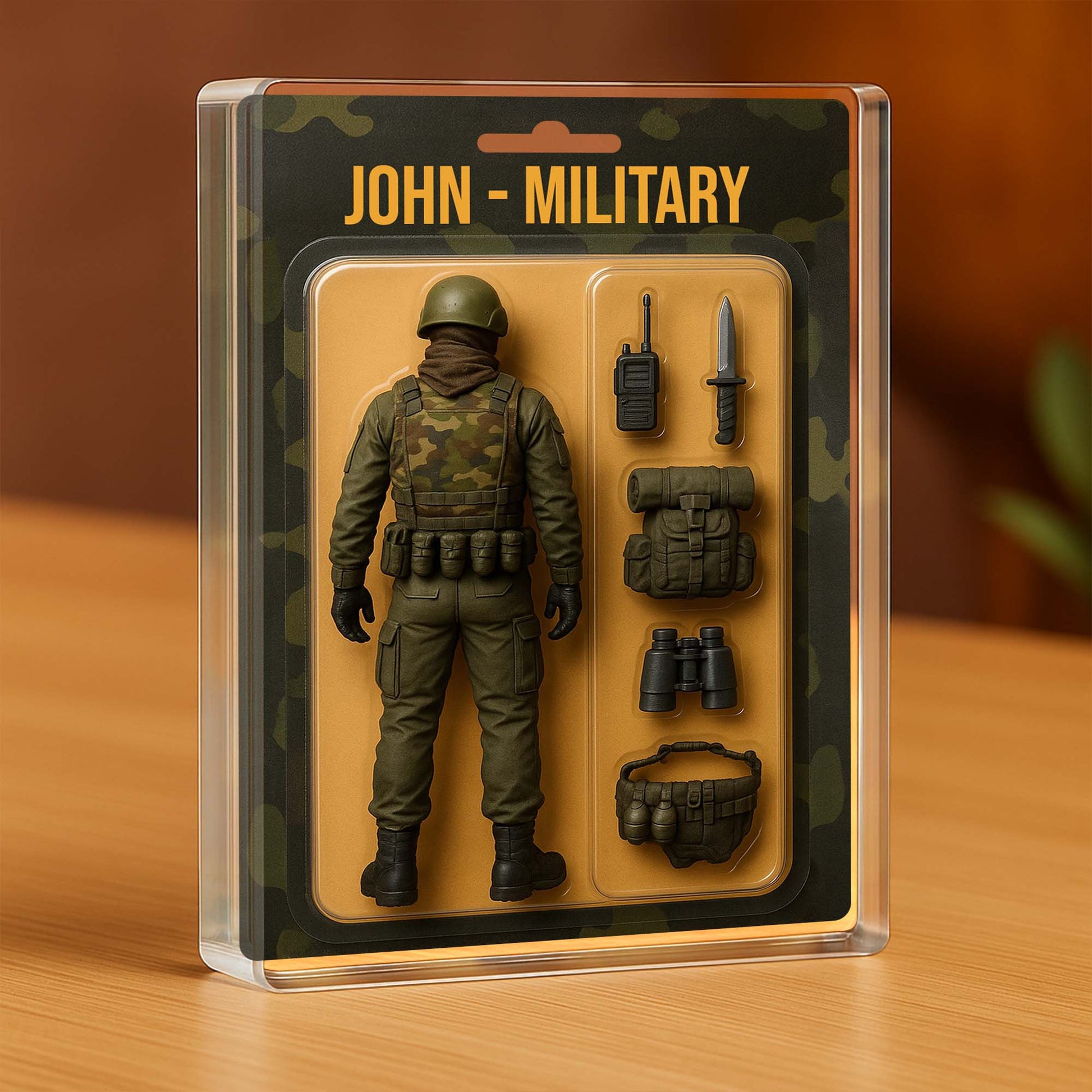 John, Military Action Figure With Accessories