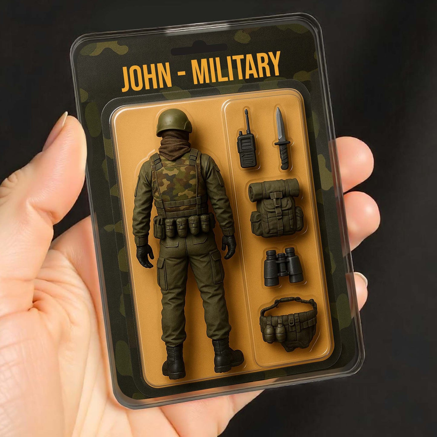 John, Military Action Figure With Accessories