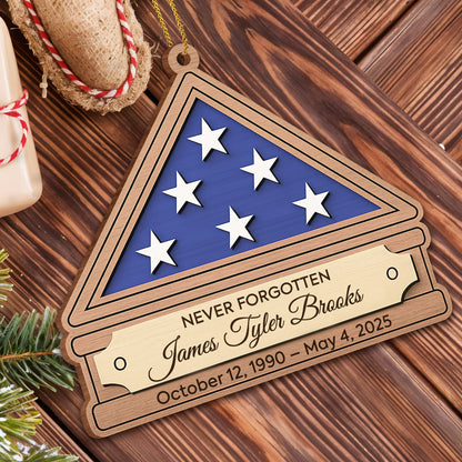 Never Forgotten Commemorative Ornament With Stars