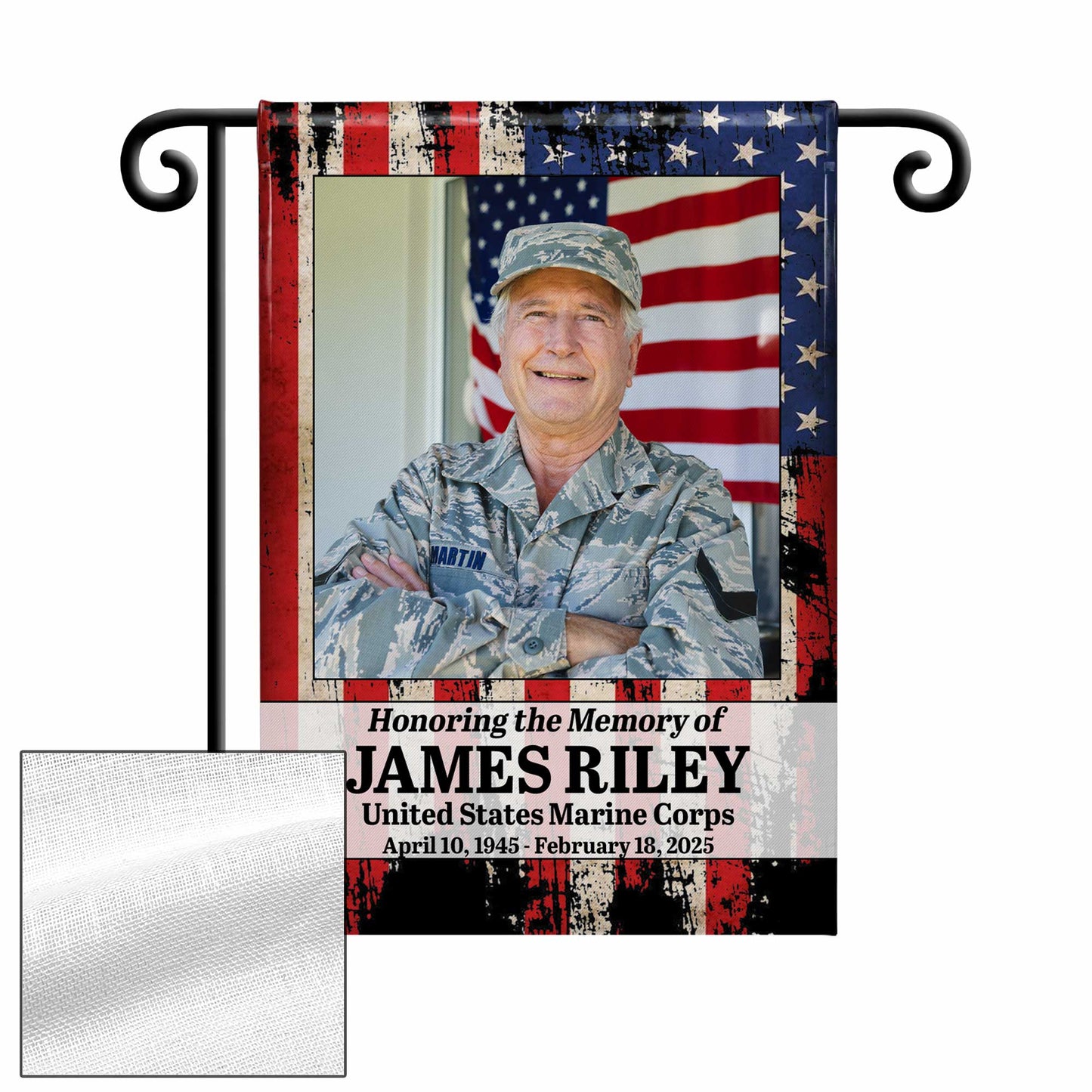 Honoring the Memory of United States Marine Corps, American Flag