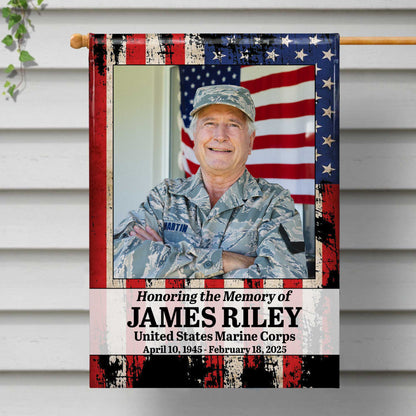 Honoring the Memory of United States Marine Corps, American Flag