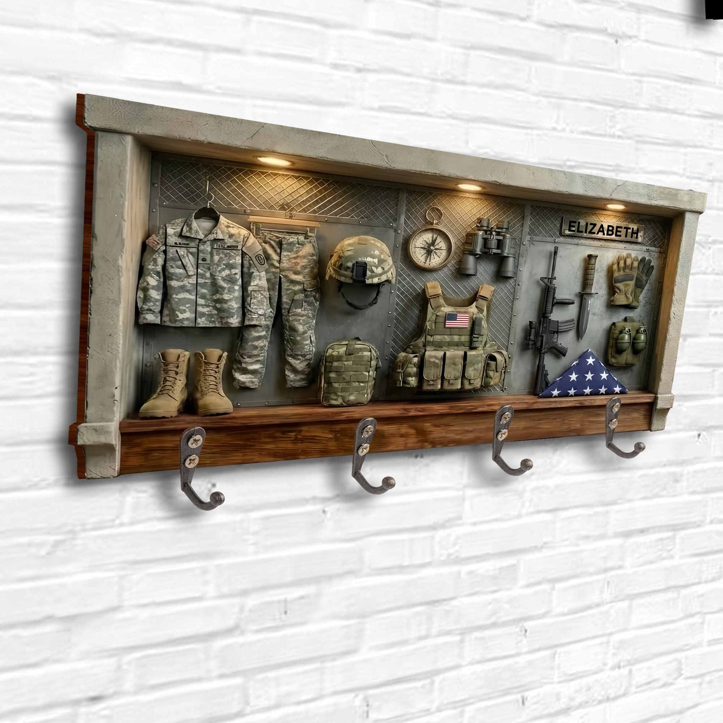 A Hero's Journey Military Uniform And Tactical Gear Personalized Key Holder