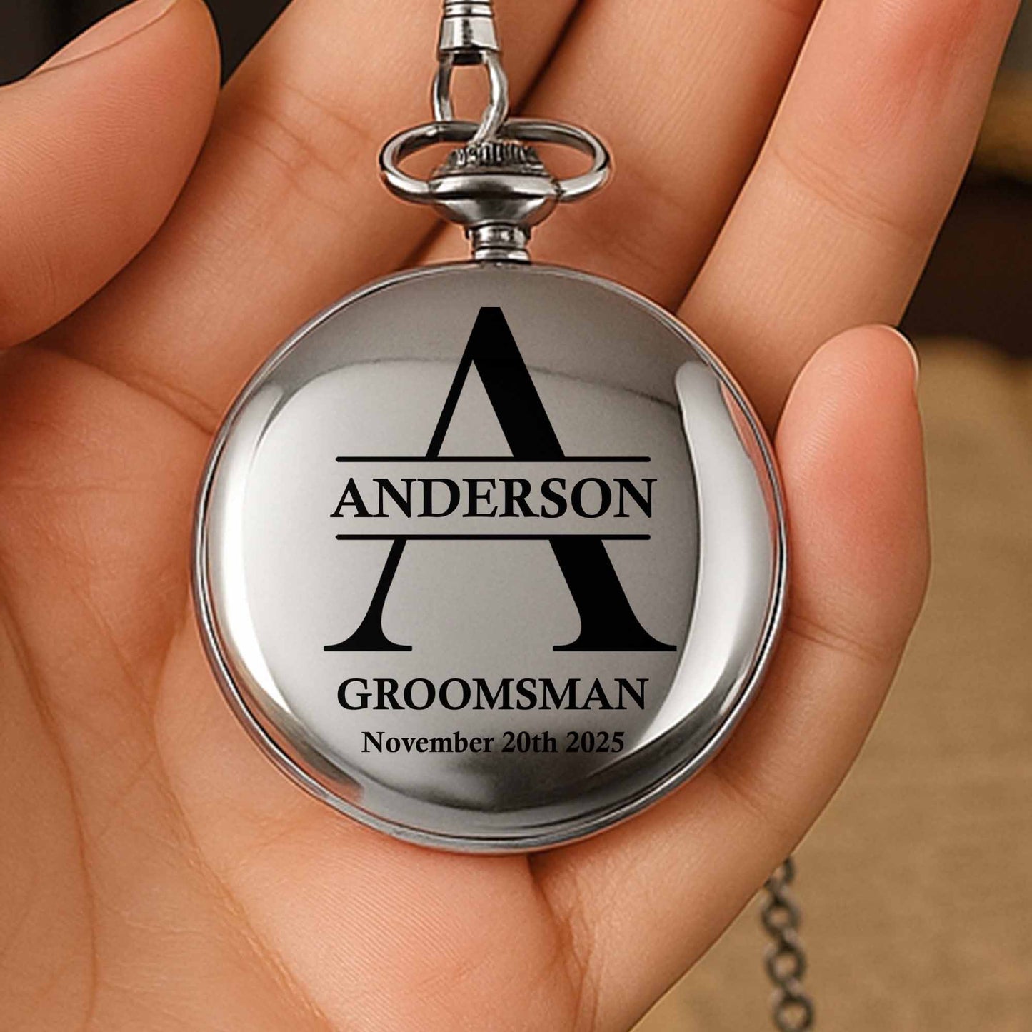 A Timeless Gift For A Cherished Groomsman, Monogram
