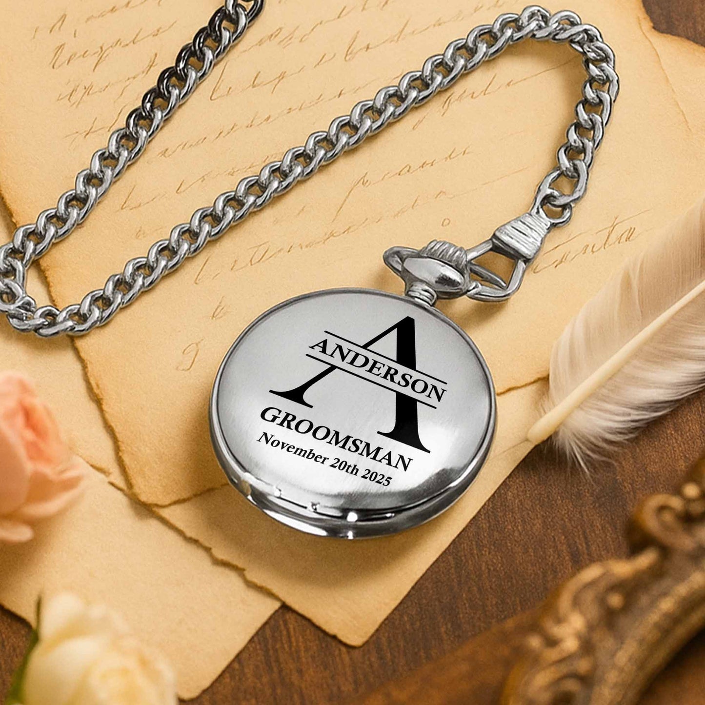 A Timeless Gift For A Cherished Groomsman, Monogram