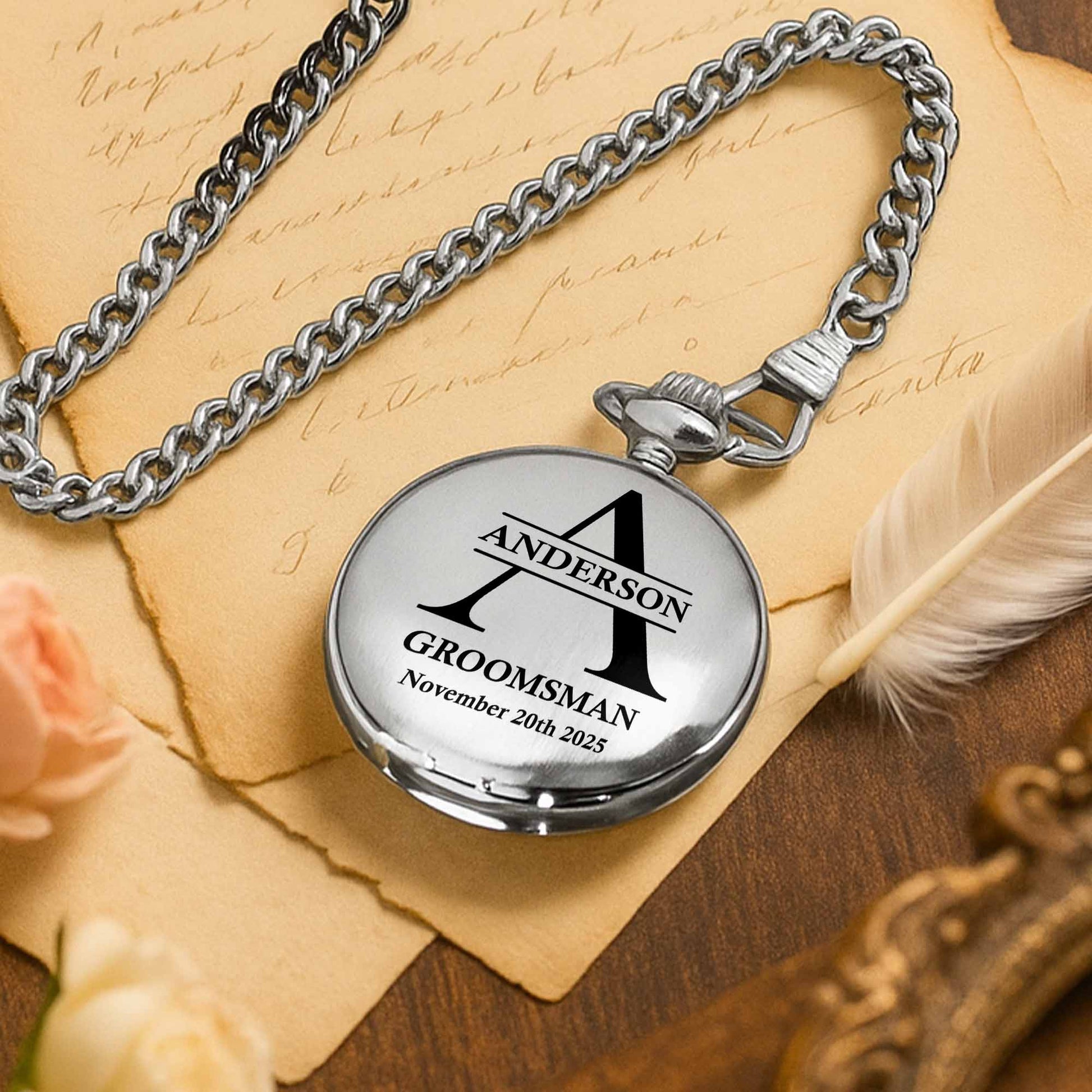 A Timeless Gift For A Cherished Groomsman, Monogram