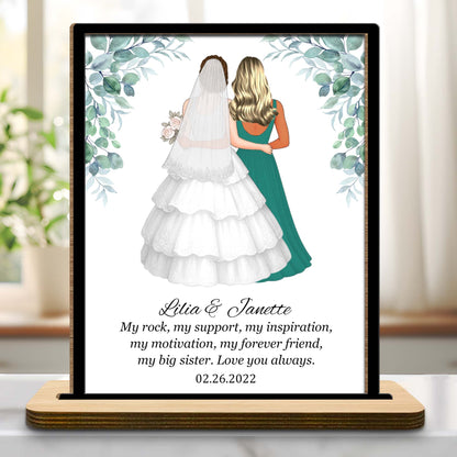 My Rock My Support Inspirational Sister Love Plaque