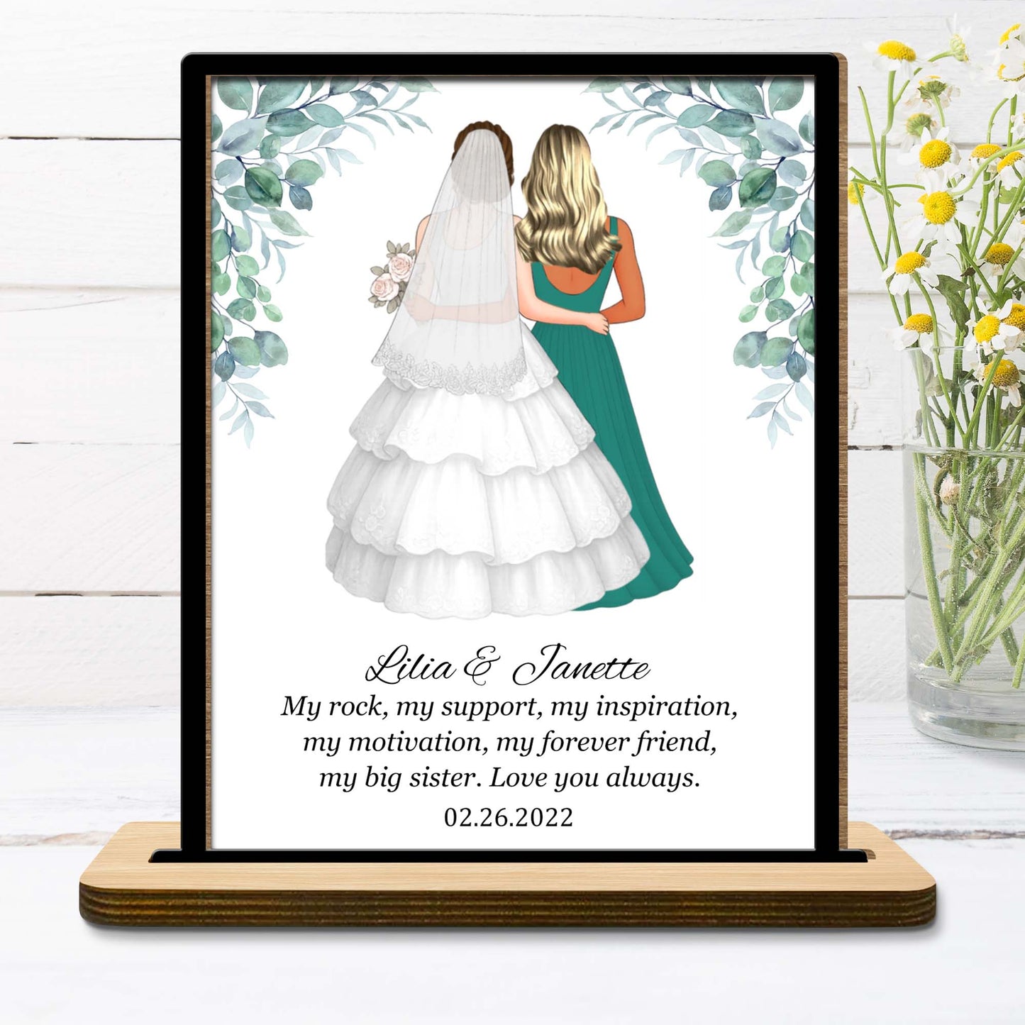 My Rock My Support Inspirational Sister Love Plaque