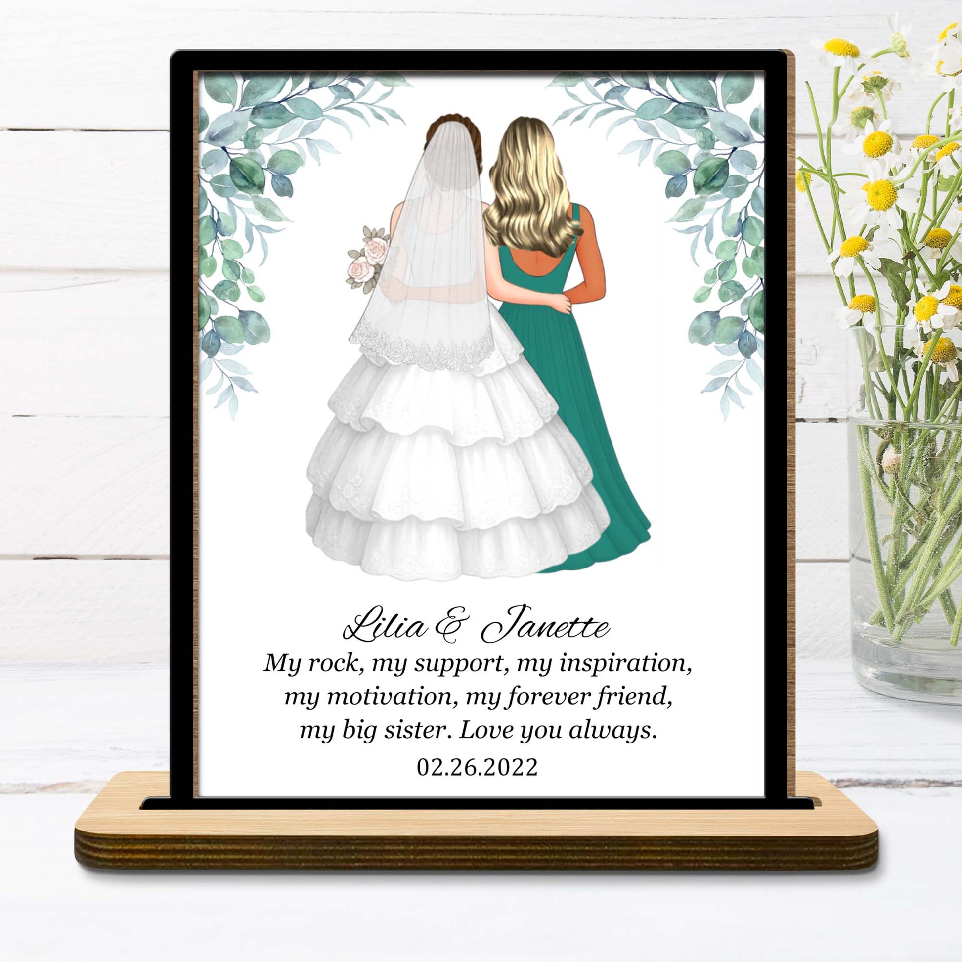 My Rock My Support Inspirational Sister Love Plaque