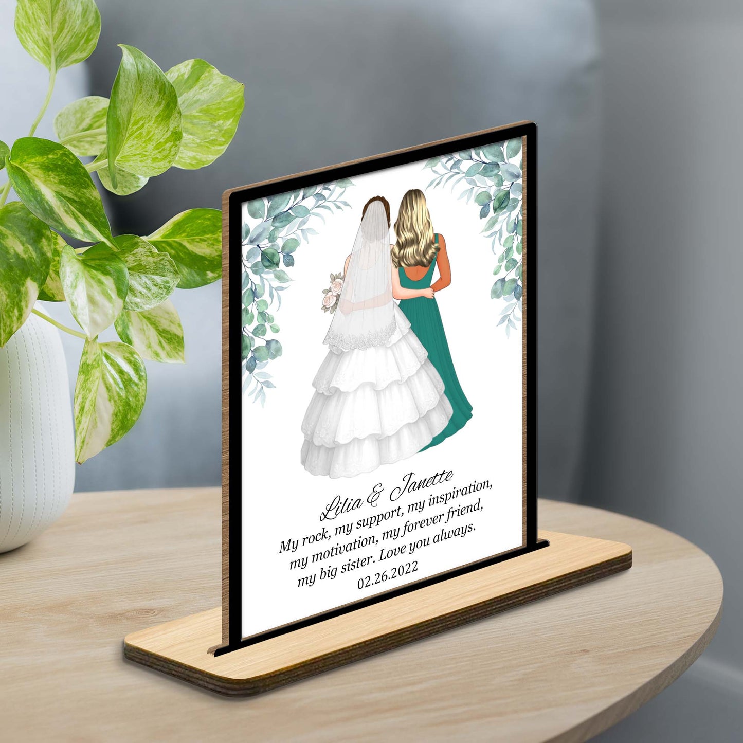 My Rock My Support Inspirational Sister Love Plaque