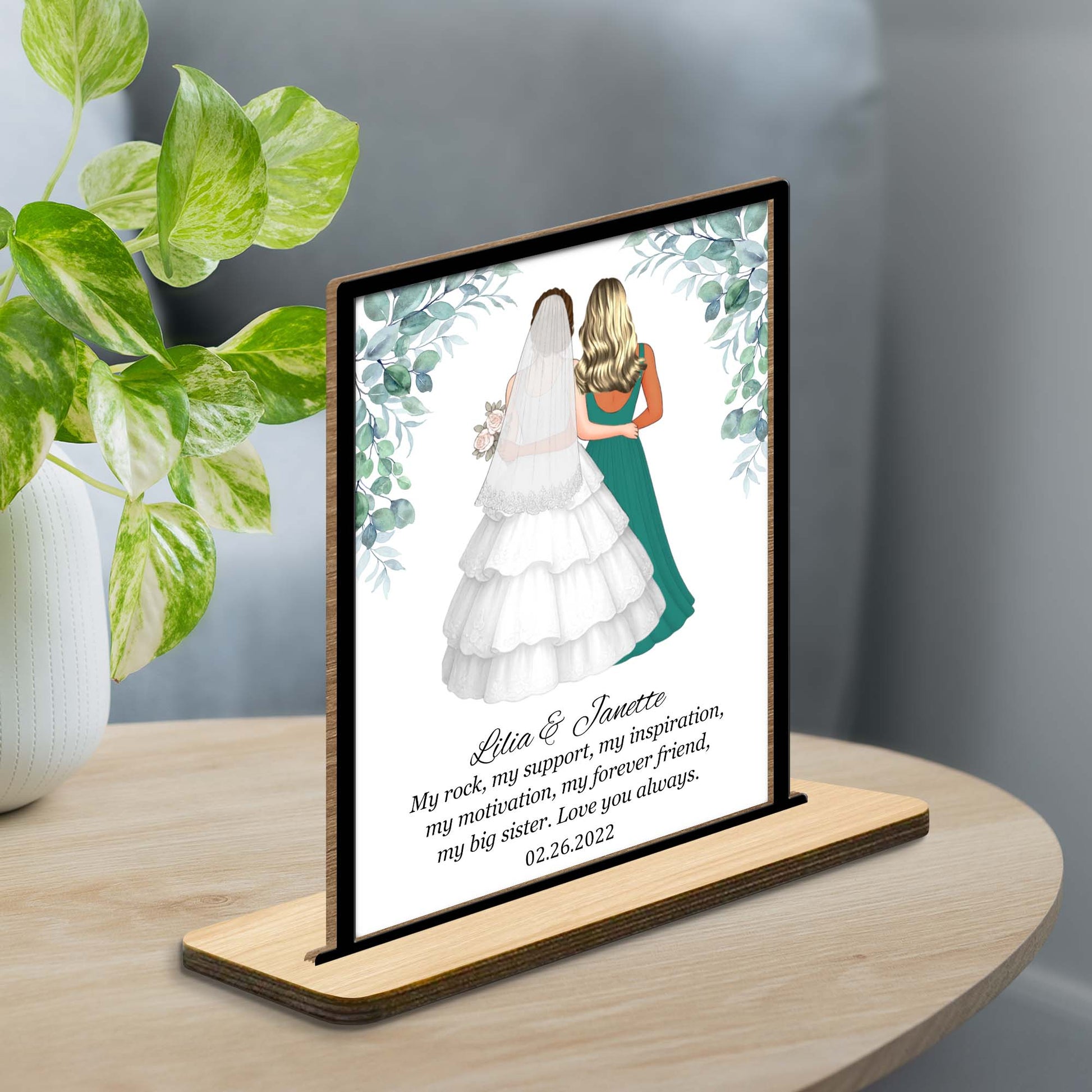 My Rock My Support Inspirational Sister Love Plaque