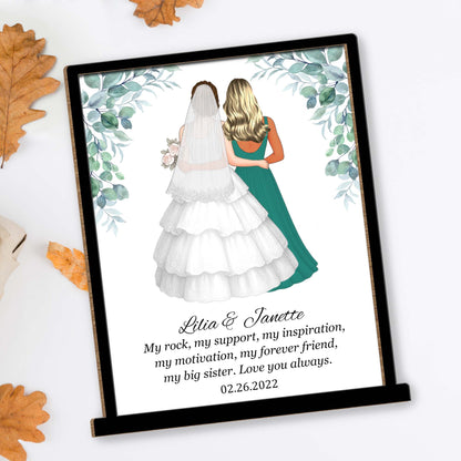 My Rock My Support Inspirational Sister Love Plaque