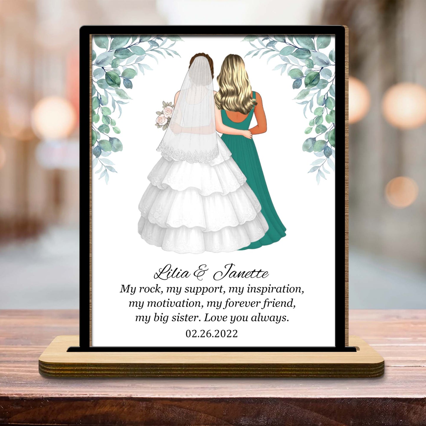 My Rock My Support Inspirational Sister Love Plaque