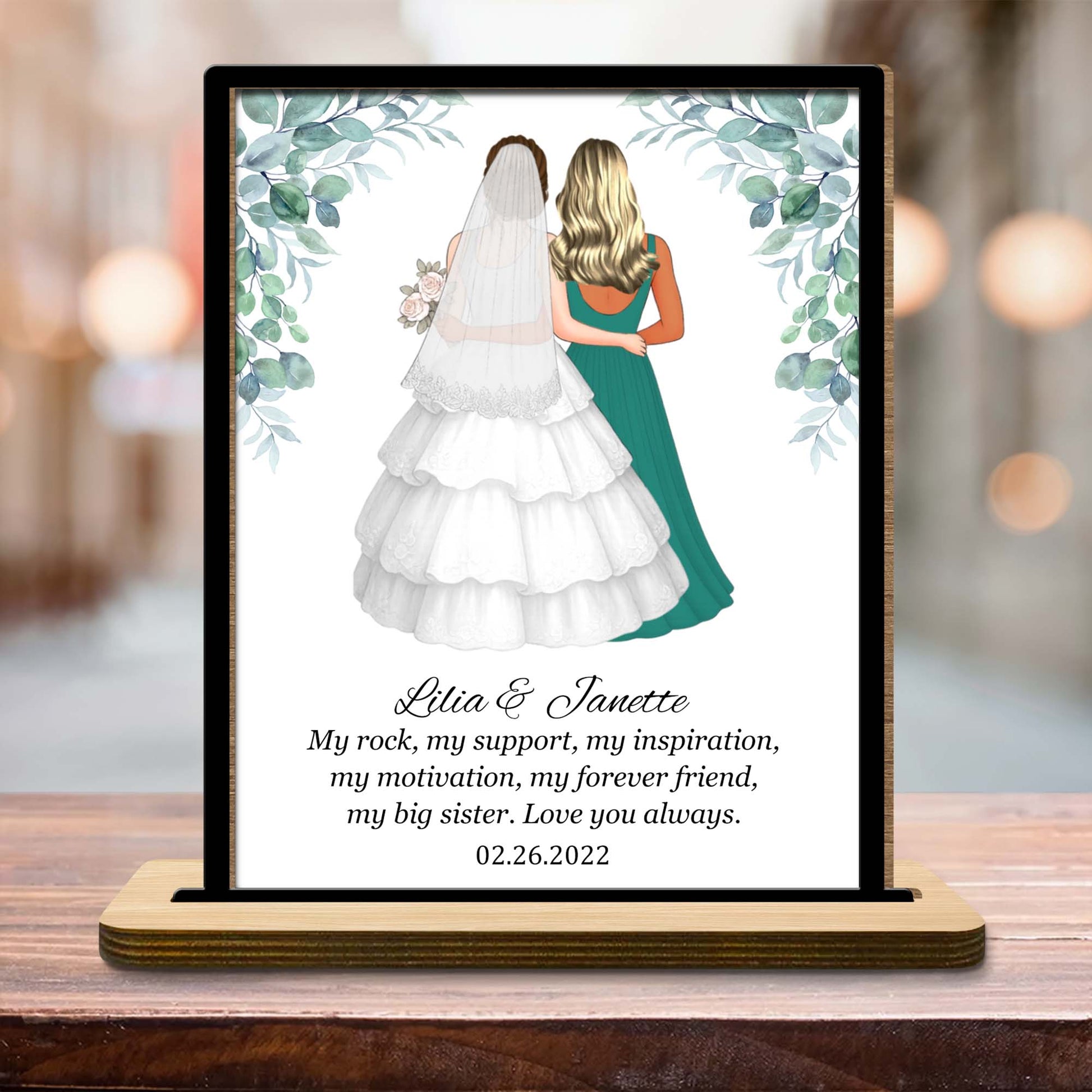 My Rock My Support Inspirational Sister Love Plaque