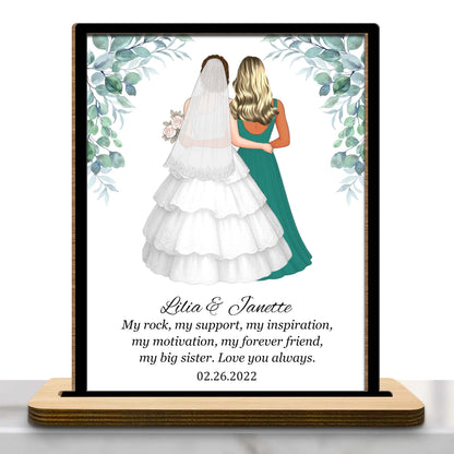 My Rock My Support Inspirational Sister Love Plaque