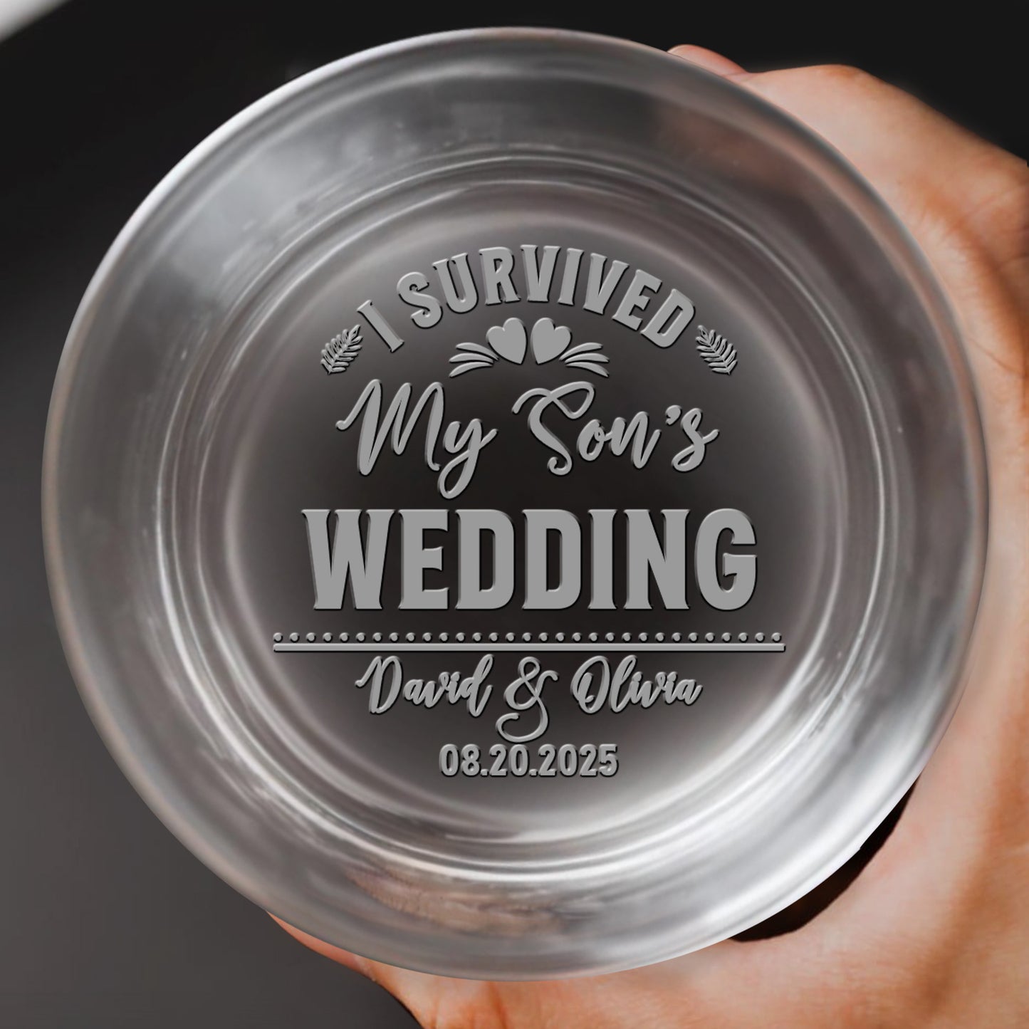 I Survived My Son's Wedding Glass