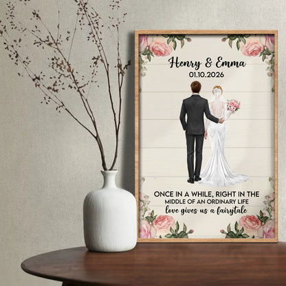 Once In A While, Love Gives Us A Fairytale, Bride And Groom