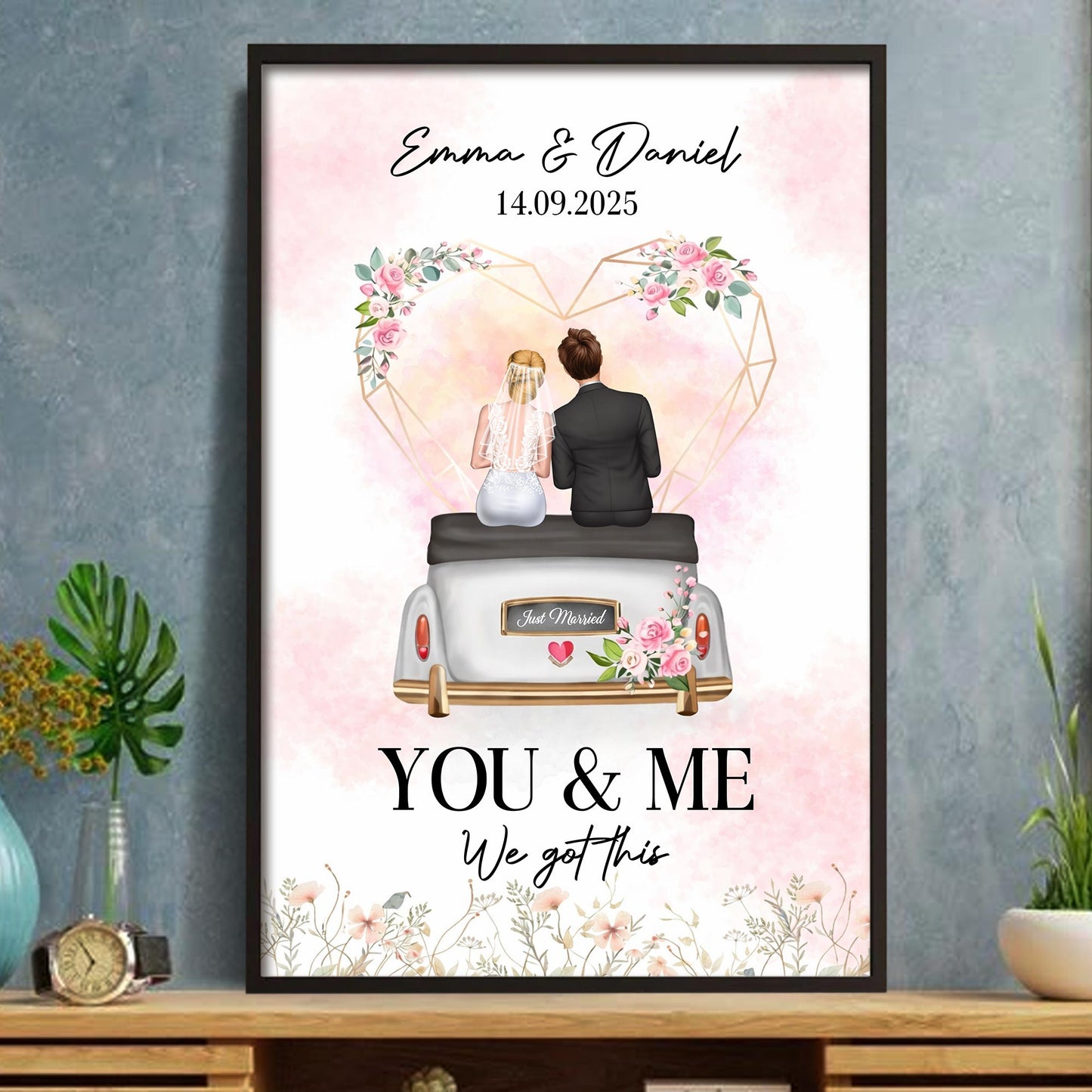 You & Me We Got This, Couple On Wedding Car