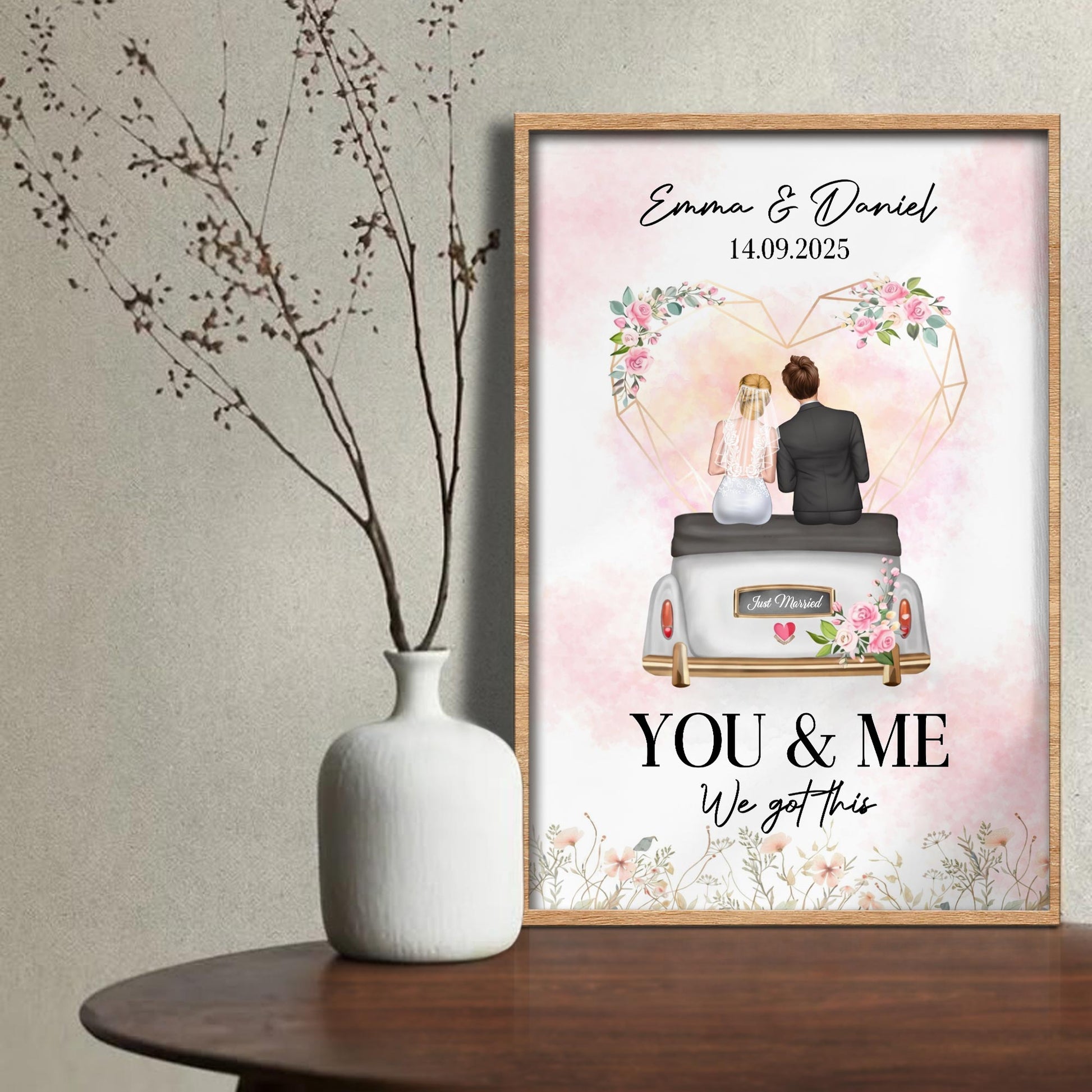 You & Me We Got This, Couple On Wedding Car