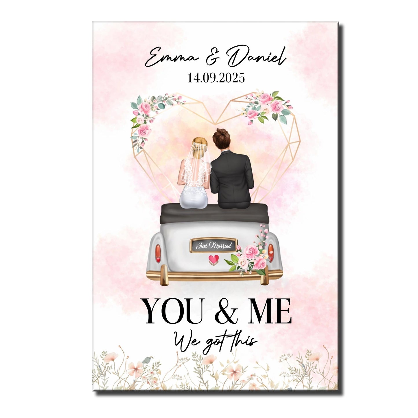 You & Me We Got This, Couple On Wedding Car