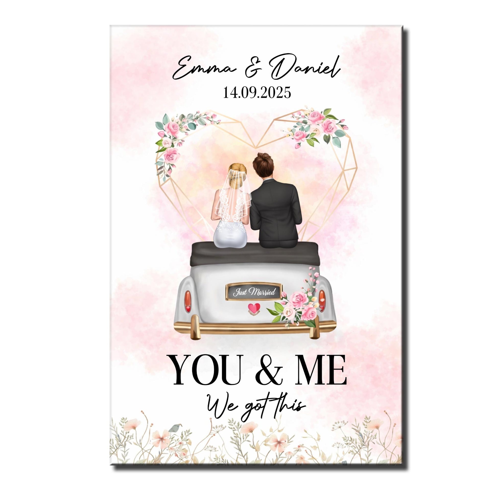 You & Me We Got This, Couple On Wedding Car