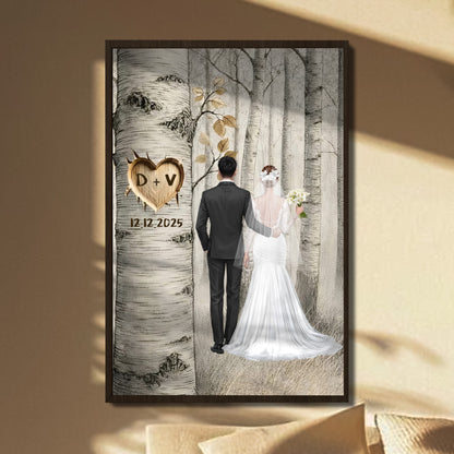 Capture Special Moments With Personalized Love Tree Poster