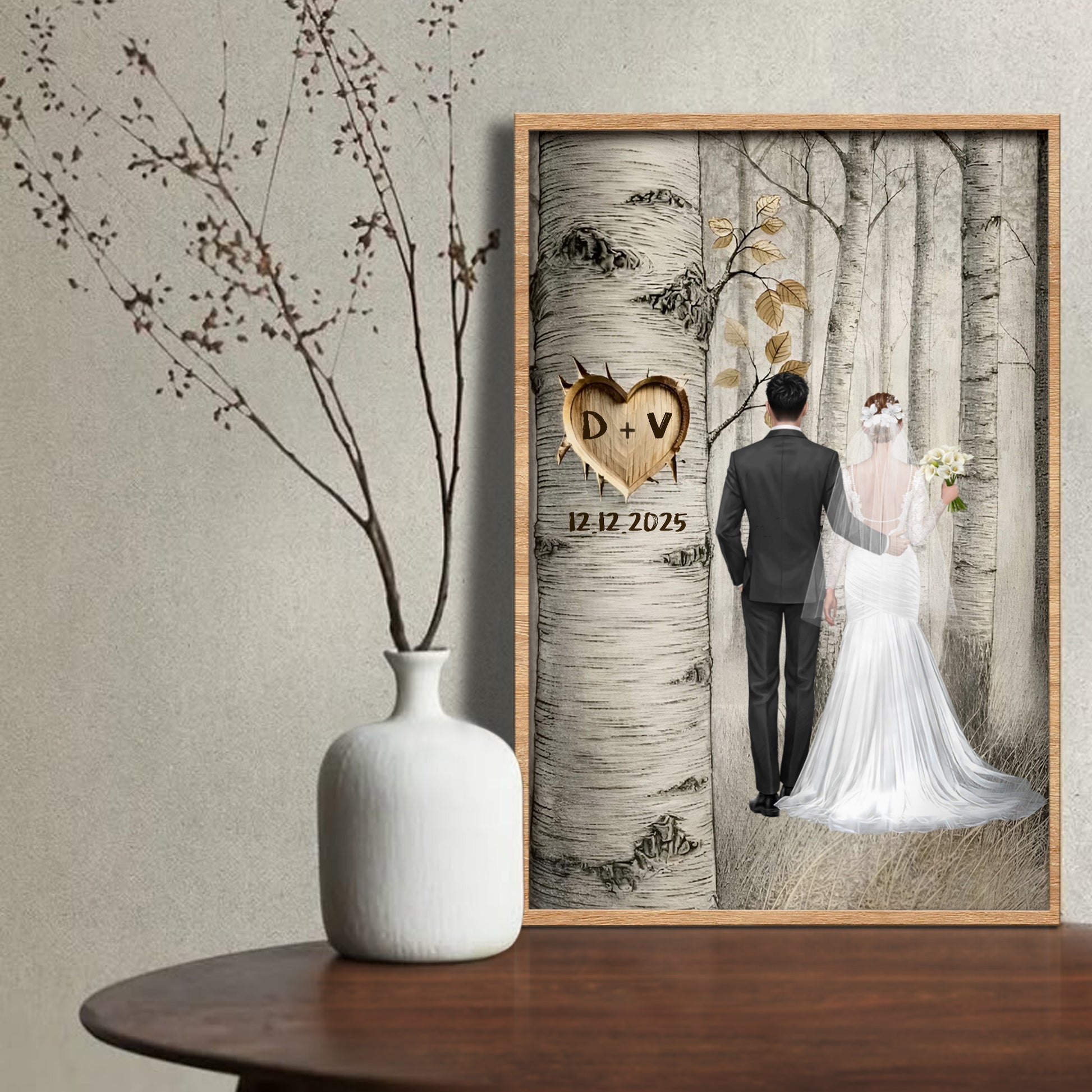 Capture Special Moments With Personalized Love Tree Poster