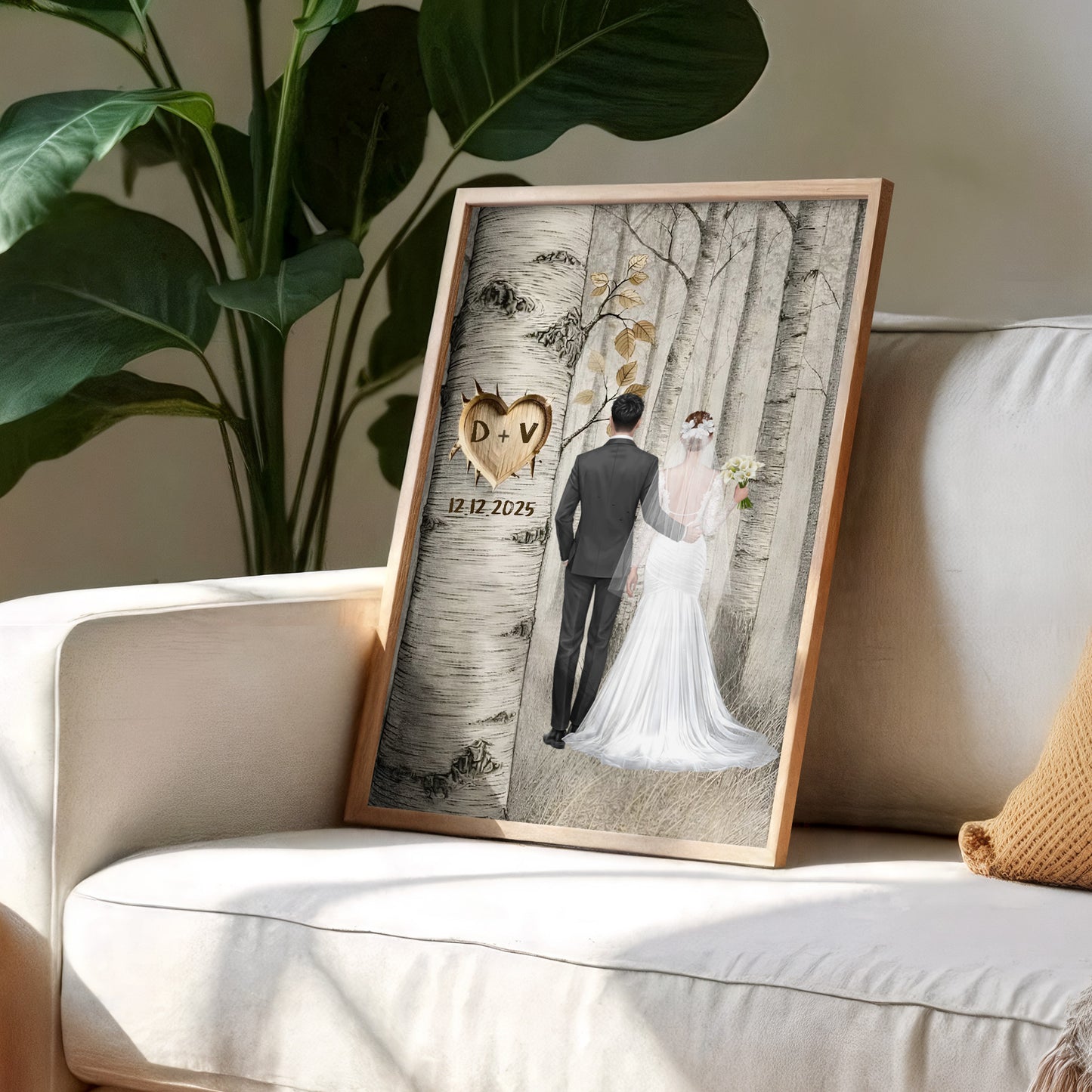 Capture Special Moments With Personalized Love Tree Poster