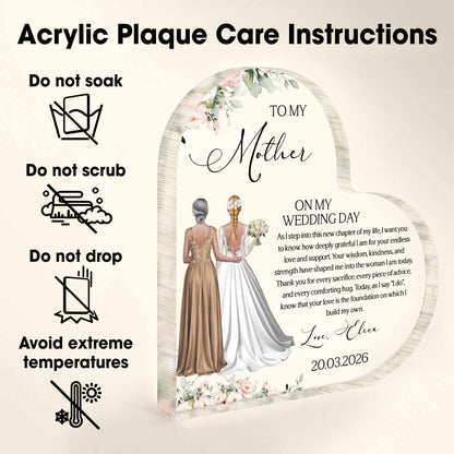 To My Mother On My Wedding Day, Two Women In Wedding Setting